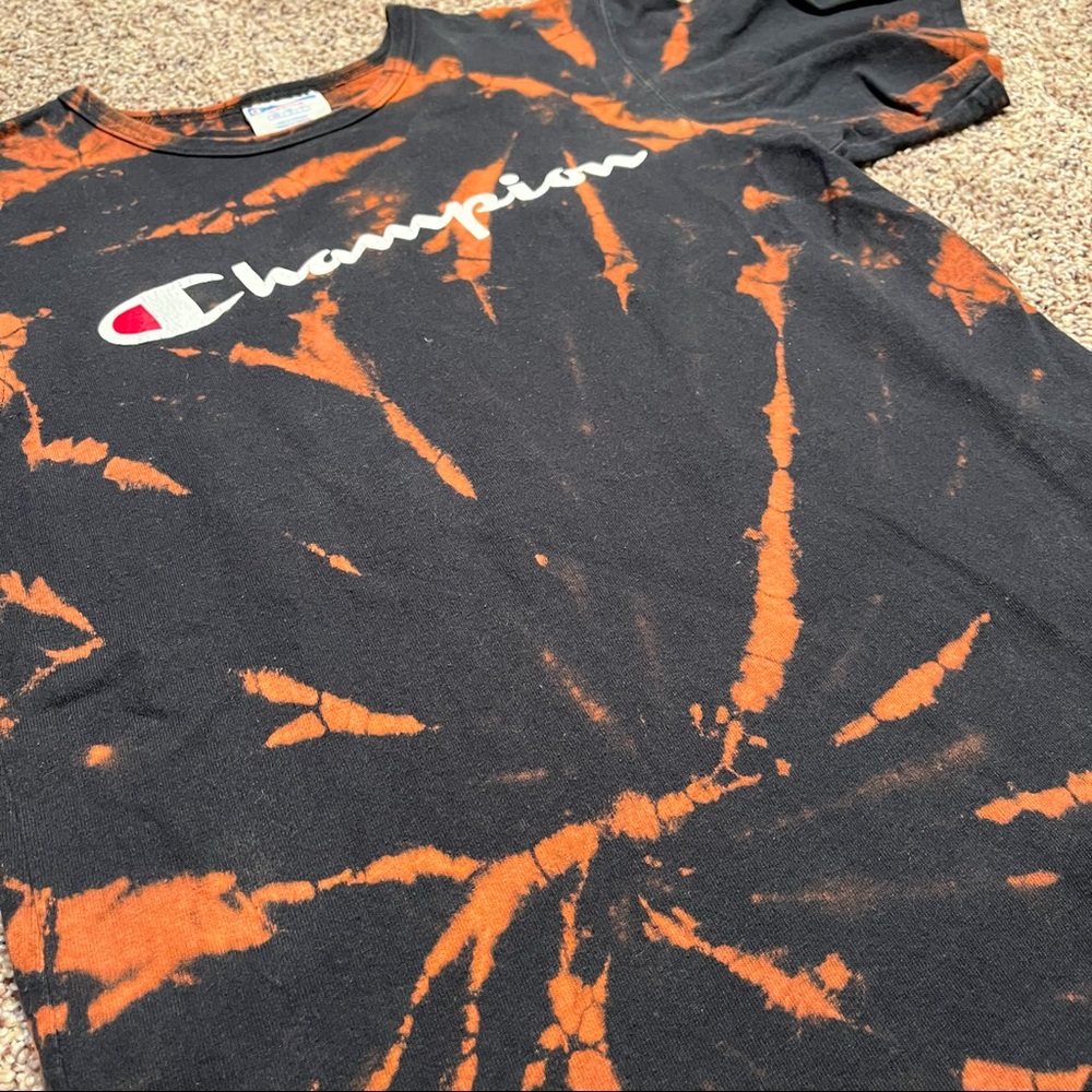 Vintage Bleach Dyed Champion Tee - Picture 5 of 8